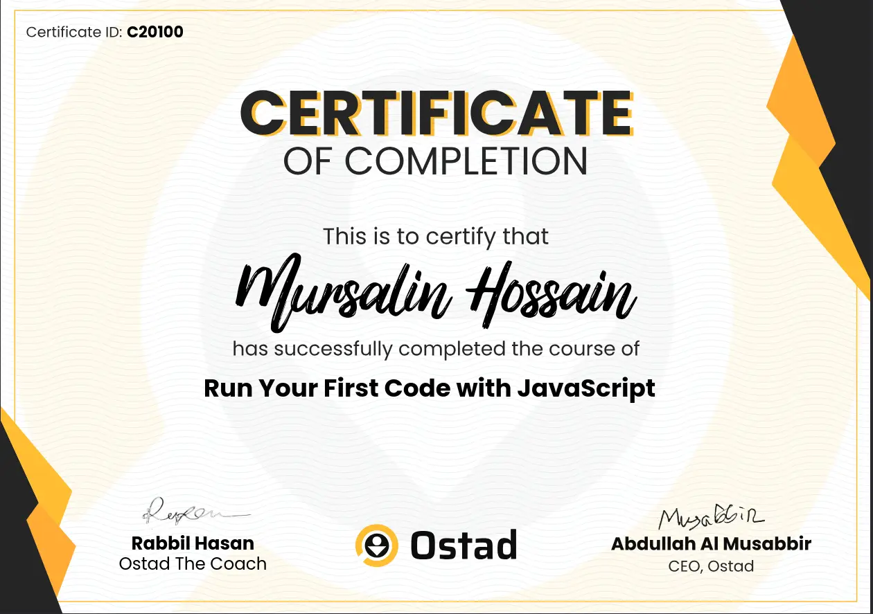 Certificate 3